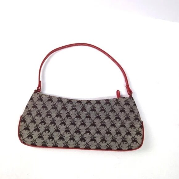 Brooks Brothers Handbags - Brooks Brothers Monogram y2k Canvas Baguette Handbag
